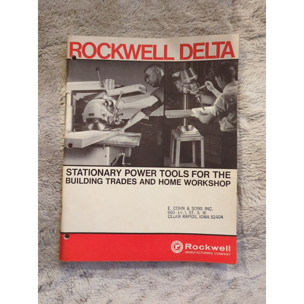 Rockwell Delta Industrial Machines catalog tools 1966 Supplies Manufacturing Vtg