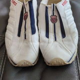 Vintage K-Swiss K Swiss Men's White Leather Slipon Low Top Sneakers Size 13 Rare