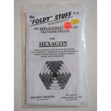 Hexagon Quilt Pattern The "Foldy" Stuff Pleated Quilts Donna Poster 1996