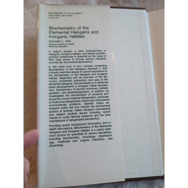 Biochemistry of the Elemental Halogens and Inorganic Halides Kenneth L Kirk HC