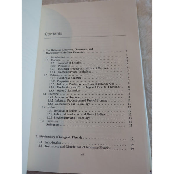 Biochemistry of the Elemental Halogens and Inorganic Halides Kenneth L Kirk HC