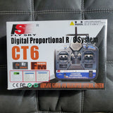 FlySKY FS 6CH 2.4G FS-CT6B RC Transmitter & Receiver Remote Controller 6 Channel