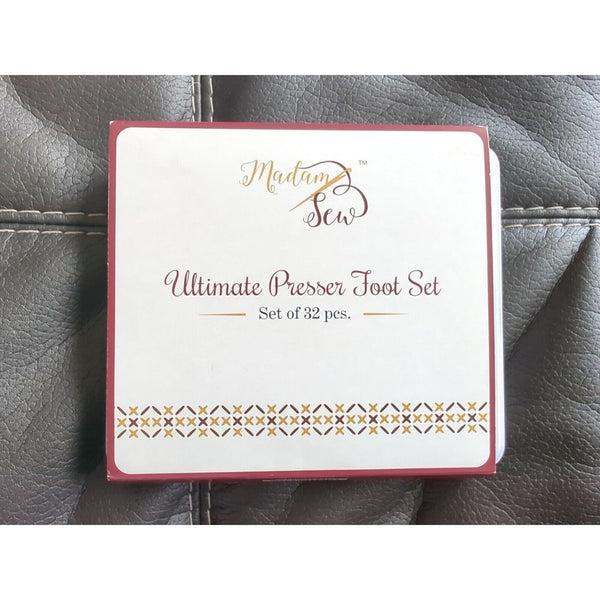 Madam Sew Presser Foot Set 32 Piece Set | The ONLY Sewing Machine Presser Foot
