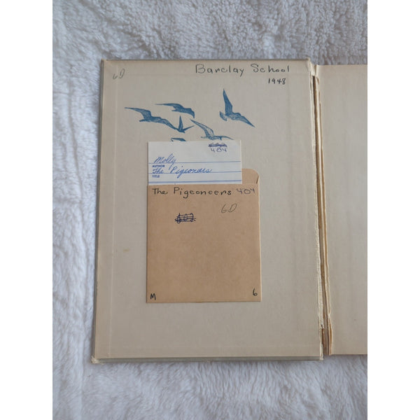 The Pigeoneers Anne Molloy 1947 HC Vtg 1st Edition HC Ex Library Rough Condition