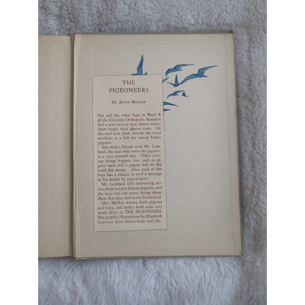 The Pigeoneers Anne Molloy 1947 HC Vtg 1st Edition HC Ex Library Rough Condition