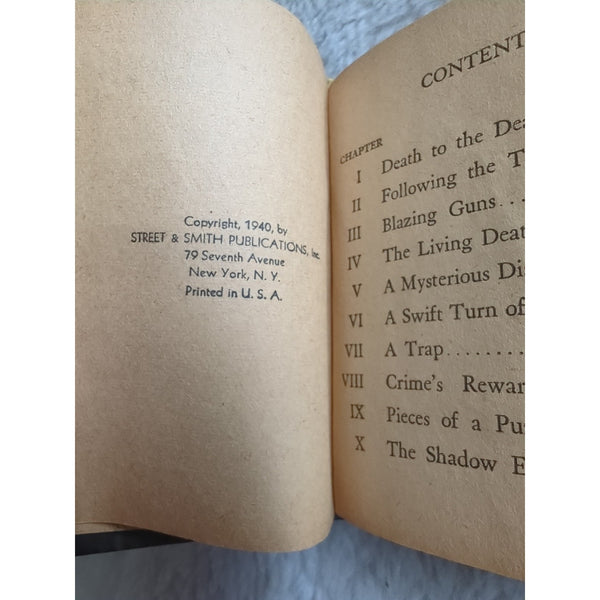 1940 THE SHADOW AND THE LIVING DEATH The BETTER LITTLE BOOK #1430 Vtg Whitman