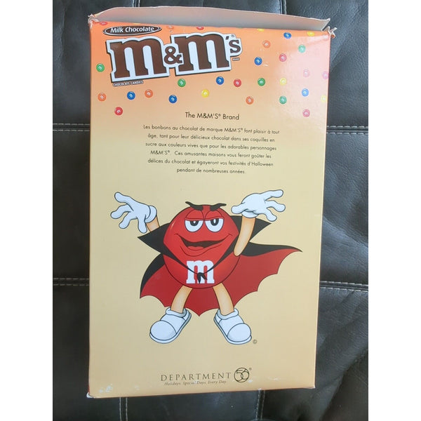 Dept 56 Halloween M&M's Flying Witch's Castle Lighted Candy Dish #59330 NEW