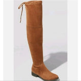 NWT A New Day Cognac Brown Ultimate Comfort Faux Suede Over The Knee Boot Sidney