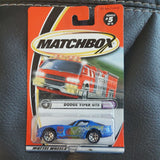 2001 Matchbox Blue Dodge Viper GTS Daddy’s Dreams #5 Car 92206 NEW