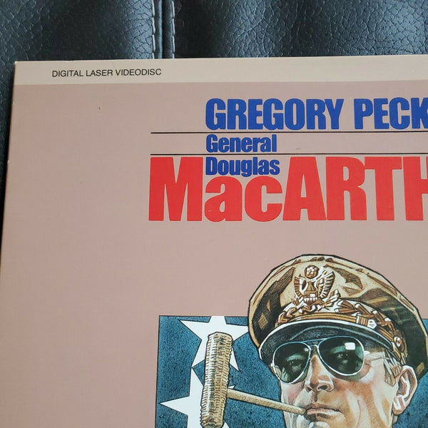 Laserdisc General Douglas MACARTHUR 1977 Gregory Peck Digital LD 2-Disc Set Lot