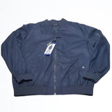 NWT Buffalo David Bitton Navy Military Bomber Lightweight Zipup Jacket Size L