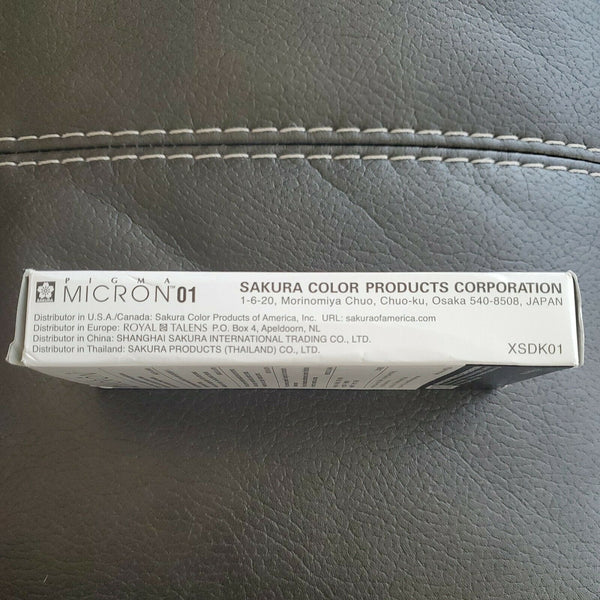 NWT Sakura Pigma Micron 01 Archival Ink .45 mm Line Width 12 Piece Pack Brown No 12