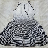 Banana Republic Navy & White Relaxed Sleeveless Above Knee Sundress Size 2P