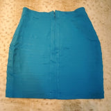 Express Design Studio Fitted Ceruleun Blue Skirt Size 4