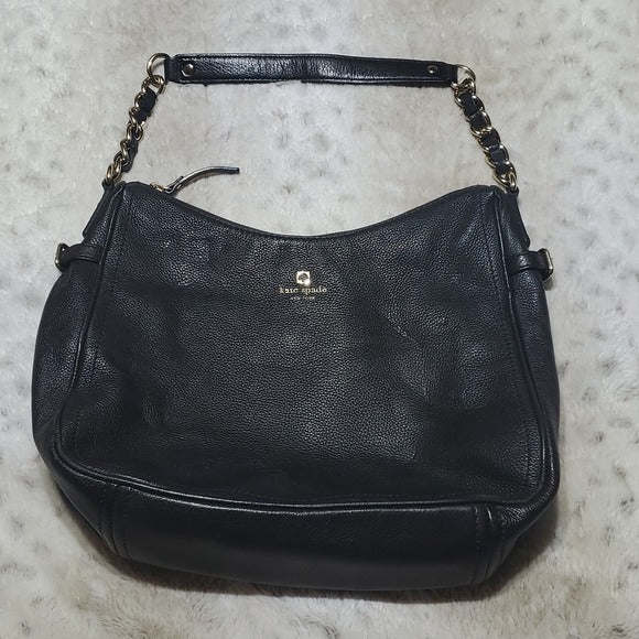 Kate Spade Black Pine Street Finley Leather Shoulder Bag