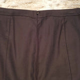 Ann Taylor Black Pencil Skirt With Oriental Detail Size 2