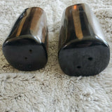 Sango Avanti Black Salt and Pepper Shaker Set Matches Full Dinner Set