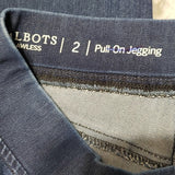 Talbots Flawless Mid Rise Pull On Jegging Blue Jeans Size 2