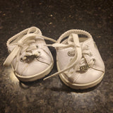 Build A Bear White Skecher Tennis Shoes w Heart Accent