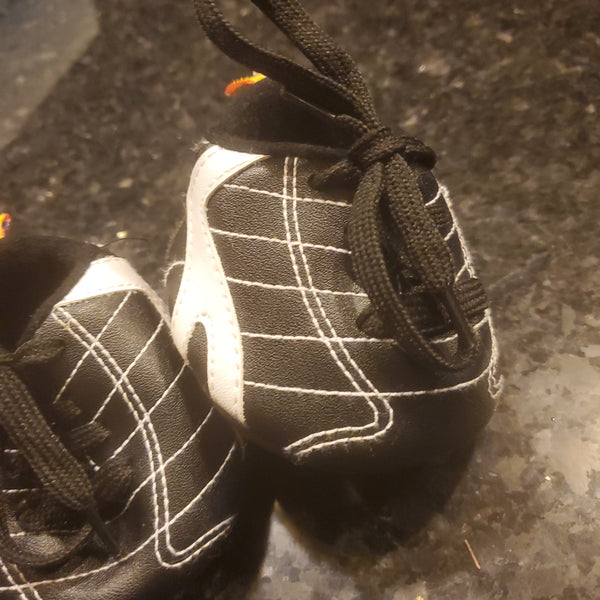 Build A Bear Black and White Sports Cleats