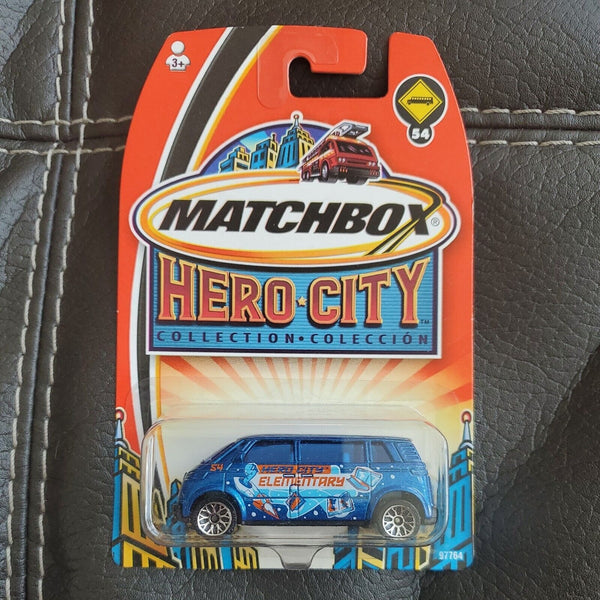 MATCHBOX 97764 HERO CITY COLLECTION VOLKSWAGEN MICROBUS HERO CITY ELEMENTARY #54