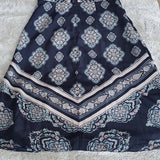 Ann Taylor Blue White Damask Paisley Print A Line Knee Length Dress Size 0 NWT