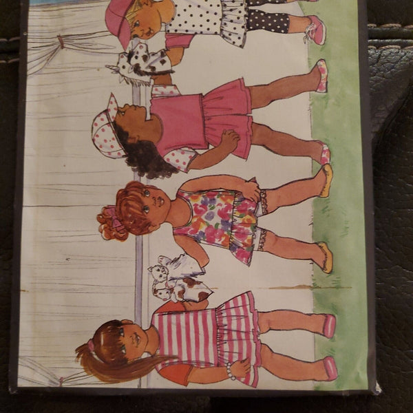 Butterick Sewing Pattern Busybodies Easy Funwear 6186 Toddler Dress Shorts 4 5 6