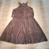 Hyfve Gray Crushed Velvet Draped Dress Size S