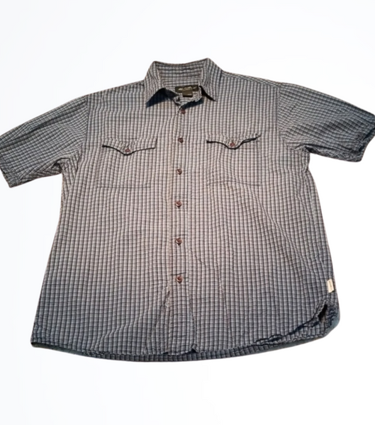 Eddie Bauer Relaxed Fit Short Sleeve Button Up Size M