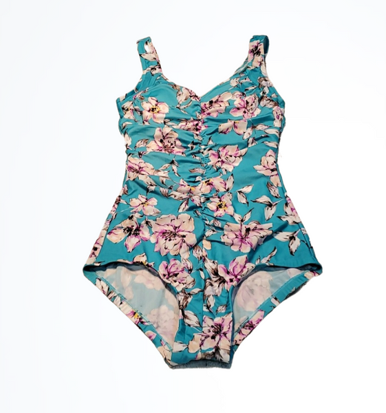 NWT Cara Loona Watercolor Floral Print One Piece Swim