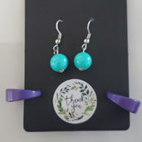 Boutique Vintage 2 Pair Earrings Wooden Dangle and Hoops