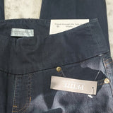 NWT Christopher & Banks Mid Rise Shaped Fit Pull On Blue Denim Legging Size 4P