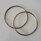 Boutique 2 Gold Tone Thinner Bracelets No Stretch