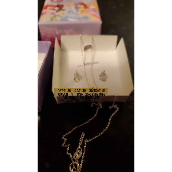 NWT Disney Princess Collection Sterling Silver Jewelry Set