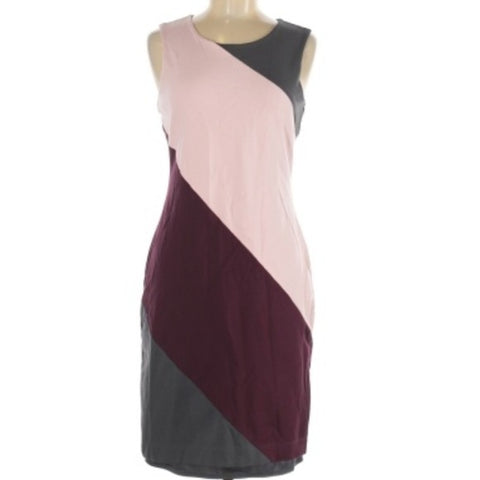 Banana Republic Pink and Gray Bodycon Dress Size 2