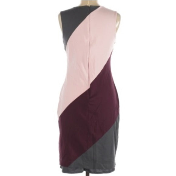 Banana Republic Pink and Gray Bodycon Dress Size 2