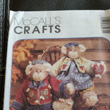 8507 UNCUT McCalls Vintage Sewing Pattern Craft 14" Honey Bee Mine Bears OOP SEW