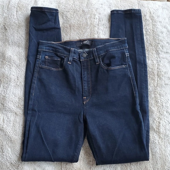 Hudson Darker Wash High Rise Barbara Super Skinny Blue Jeans Size 28