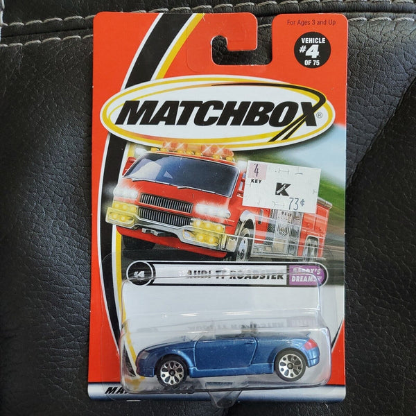 Matchbox Blue Audi TT Roadster #4 of 75 Daddy's Dreams Series 2000 Mattel Wheels