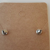 Boutique Vintage Black Silver Tone Triagle Geometric Earrings