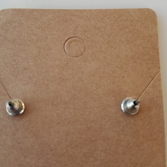 Boutique Vintage Black Silver Tone Triagle Geometric Earrings