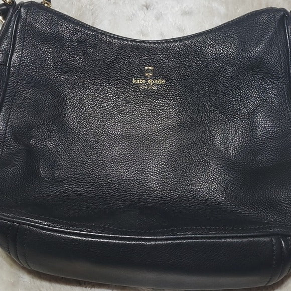 Kate Spade Black Pine Street Finley Leather Shoulder Bag