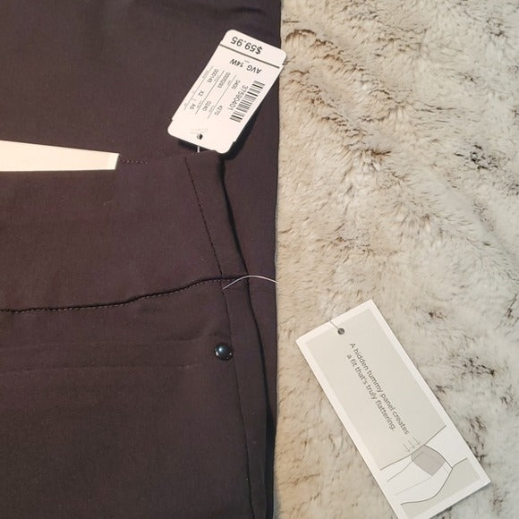 NWT Christopher & Banks Black Pull On Mid Capri Pants