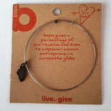 Boutique Swap Bops Stackable Bangle Bracelet Illinois Charms Sold Separately