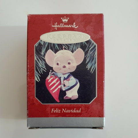 1998 Hallmark Keepsake Christmas Ornament - Mouse Chili Pepper - Feliz Navidad