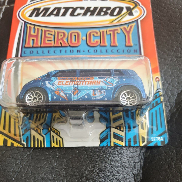 MATCHBOX 97764 HERO CITY COLLECTION VOLKSWAGEN MICROBUS HERO CITY ELEMENTARY #54