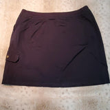 Karen Scott Navy Knee Length Relaxed Cargo Skirt Size 14