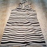 Banana Republic Black and White Striped Lined Sheath Dress Size 6