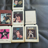 Vintage Lot Of 7 Elvis Presley 8 Track Cassettes Sold As Is Please See Picture