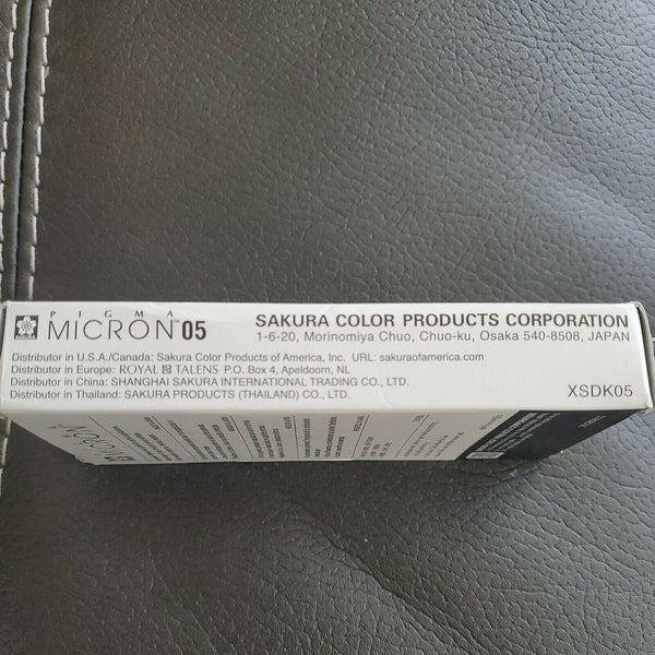 NWT Sakura Pigma Micron 05 Archival Ink .45 mm Line Width 12 Piece Pack Brown No 12